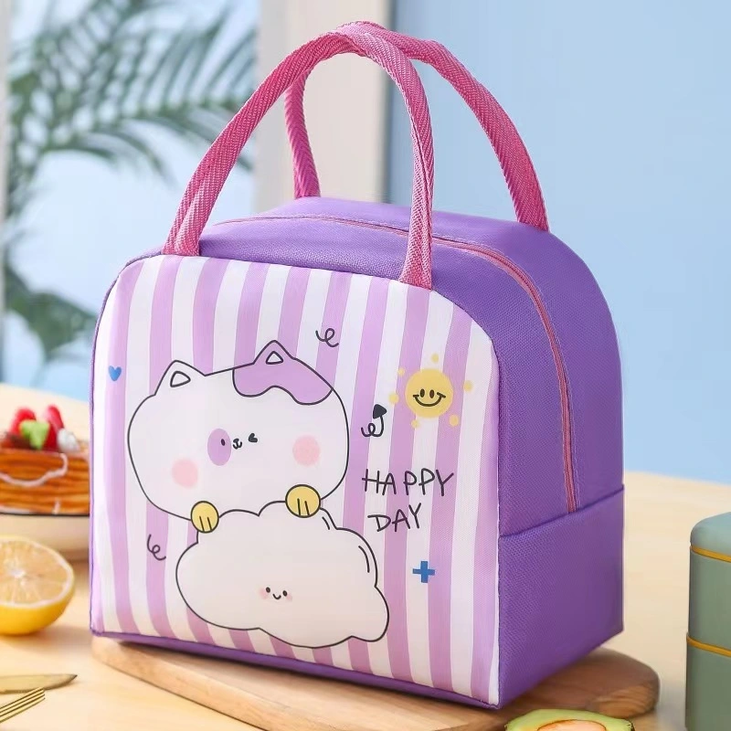 Aohea Insulated Lunch Bag for Kids Bento with Handle Lunch Bag Good Quality Leakproof Food Container Stainless Steel Bento Lunch Box Food Container