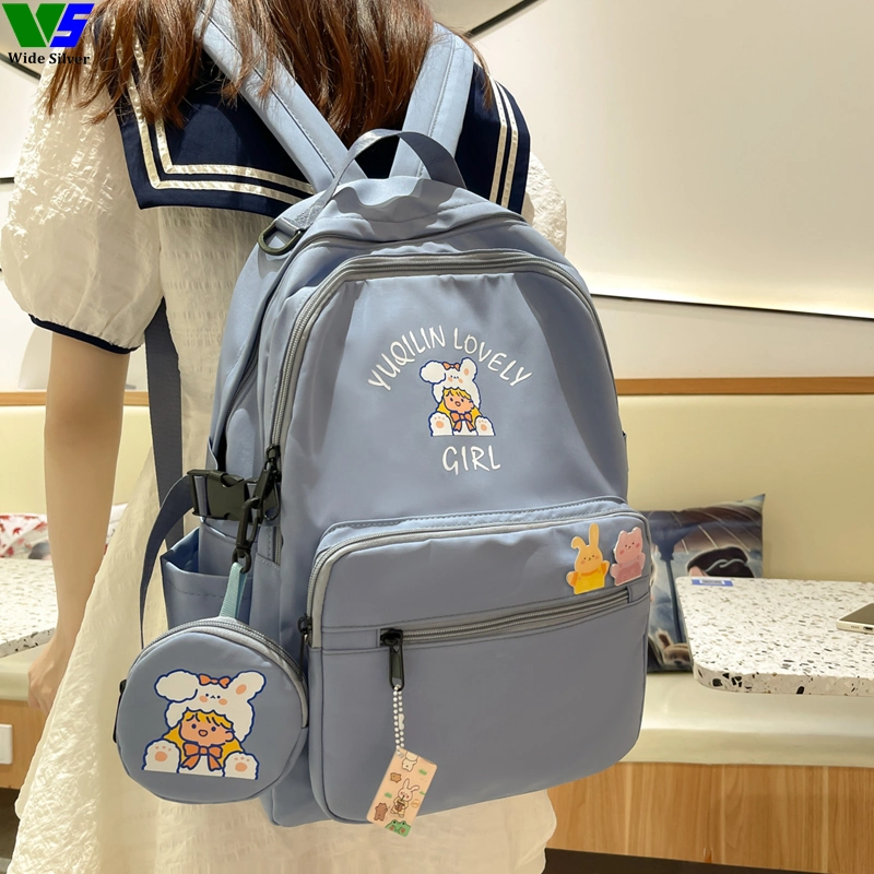 Wide Silver Berserk Students Bags New Style Different Types Soft Fabric Backpack