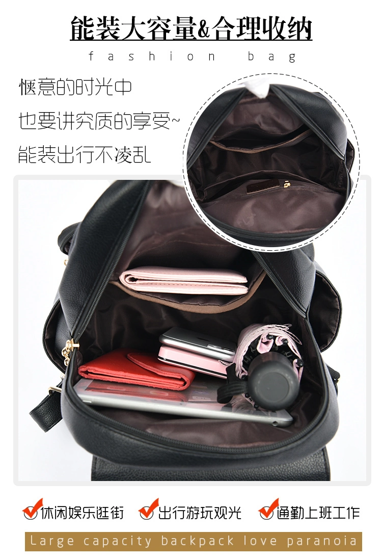 Wide Silver New Design Promotion Backpack Designer Backpack School Bags for Girls