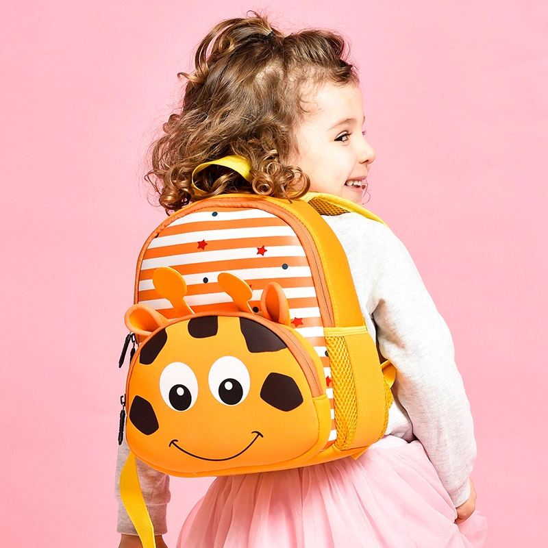 2022 New Styles Wholesale Cute Cartoon Children Boys Girls Backpacks Neoprene Eco-Friendly Materials Kindergarten Schoolbags