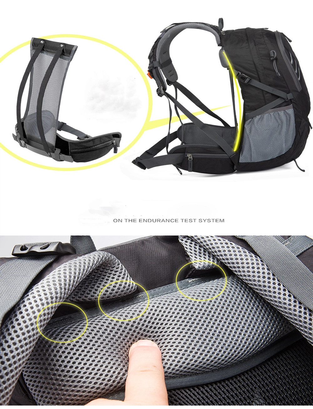 HOY Cook Travel Hydration Ludus Backpack with Breathable Shoulder Strap for Notebook Male RS-Adn-1061