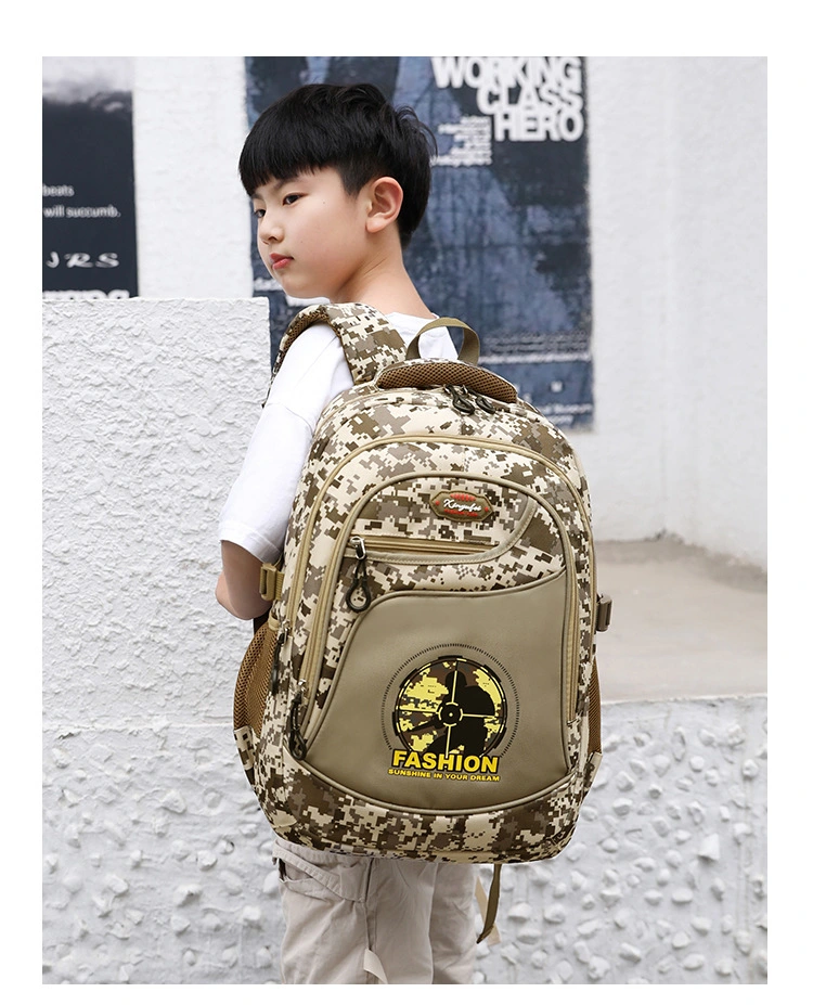 High Satisfaction Hot Sale Waterproof Lightweight Camouflage Color Backpack for Boys