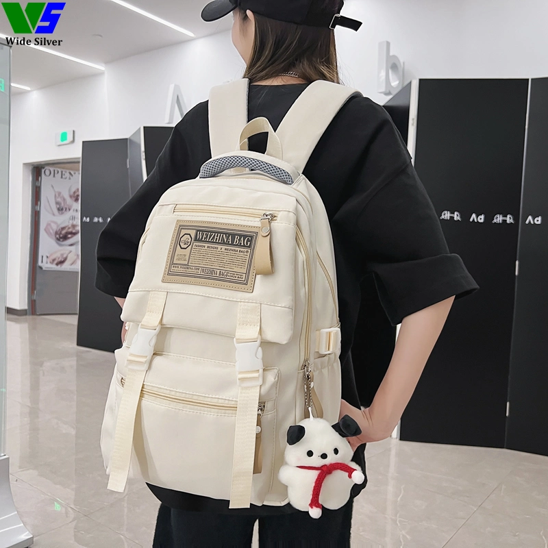 Wide Silver Factory Price Fashionable Youth Children Sublimation Schoolbag