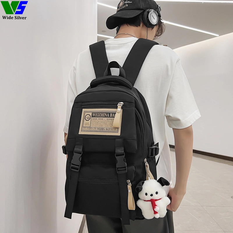 Wide Silver Factory Price Fashionable Youth Children Sublimation Schoolbag