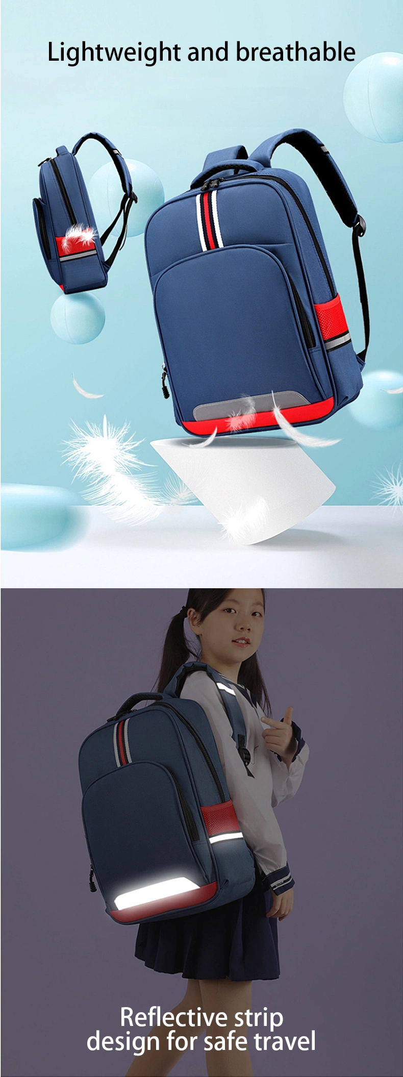 Wholesale Price Waterproof Girl Teen Student Backpack Kids Bag School Bag