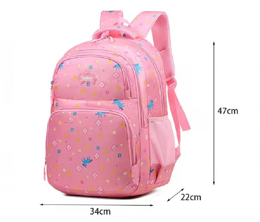 Custom Printed School Girls High Quality Book Bag for Children Backpack