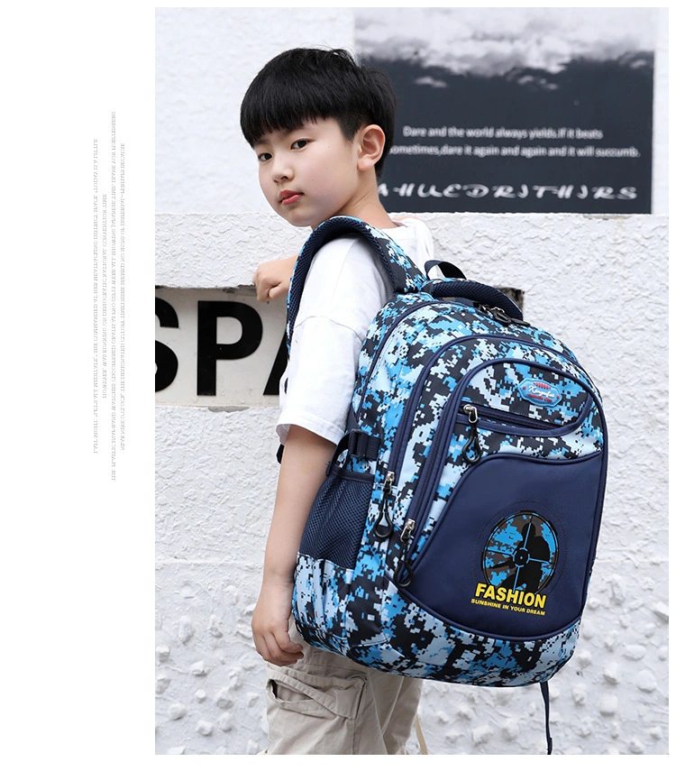 High Satisfaction Hot Sale Waterproof Lightweight Camouflage Color Backpack for Boys