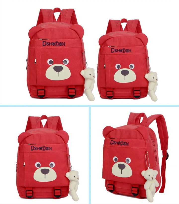 Light Weight Baby Backpack with Doll Cartoon Kids Bag Mini Backpack for Toddler