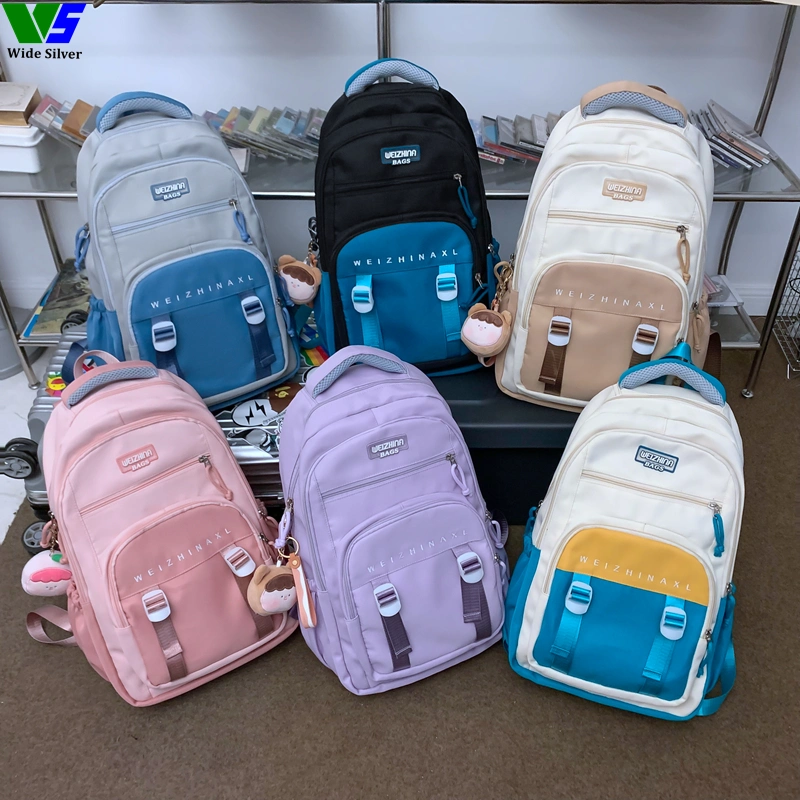 Wide Silver Markdown Sale Modern Novel Design Korean Backpack for Teens 2024