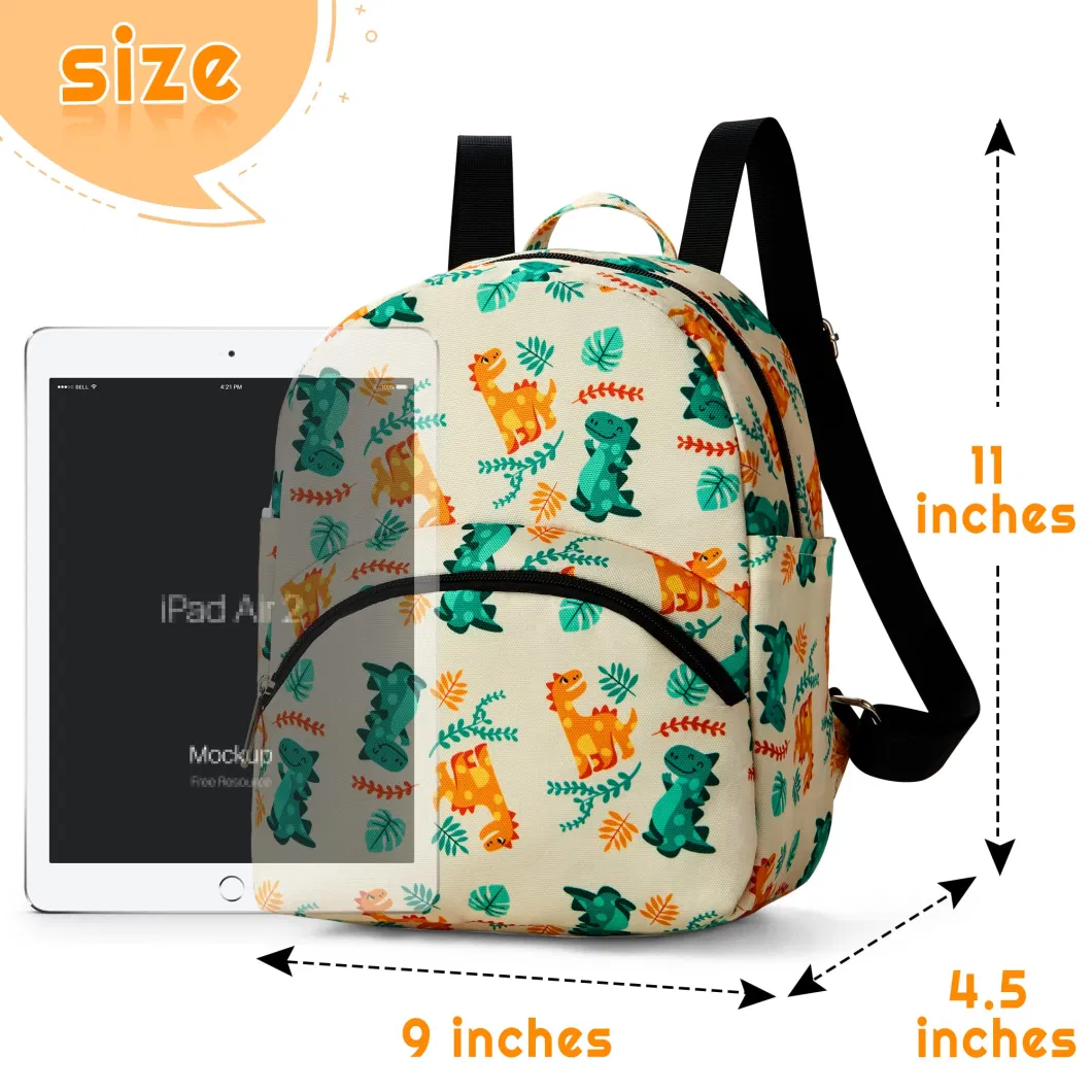 Preschool Backpack for Girls Tollder Cute Small Dinosaur Daycare Bag Kindergarten Nursery School Book Bag