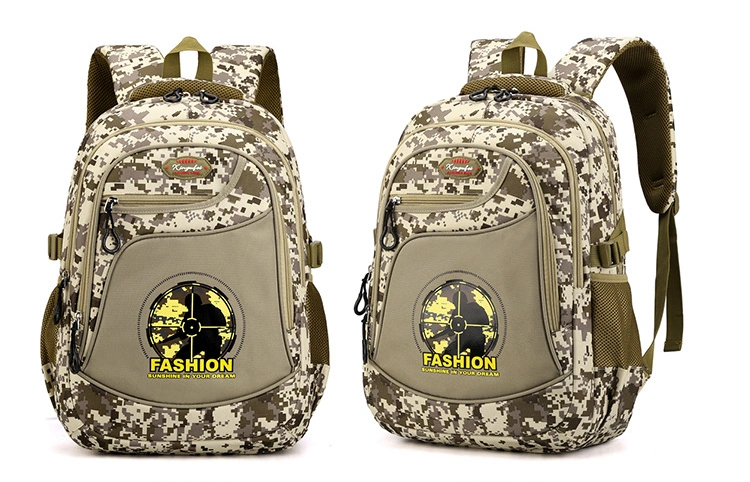 High Satisfaction Hot Sale Waterproof Lightweight Camouflage Color Backpack for Boys