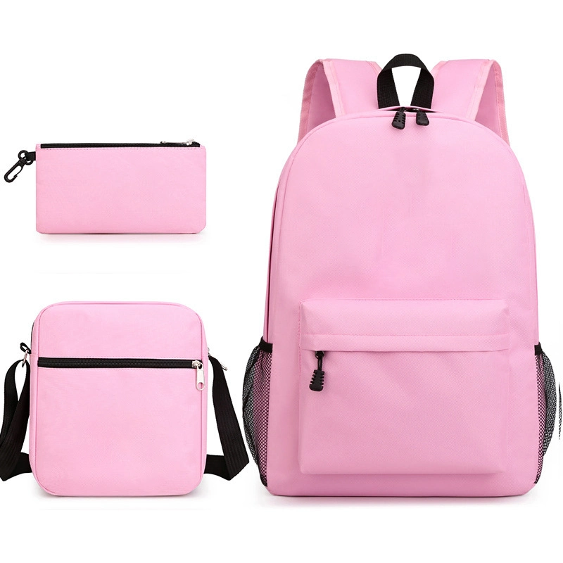 Hot Sales 2021 Luxury Druable Children School Bags Crossbody Purse Three Pieces Sets Kids School Backpack Bag for Girls