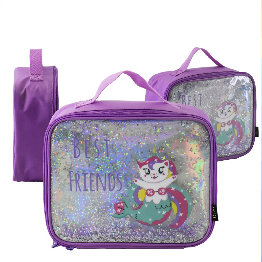 Cartoon Meal Food Box Boy Girls Children School Eco Insulated Cute Thermal Lunch Bag for Kids Cooler Bag