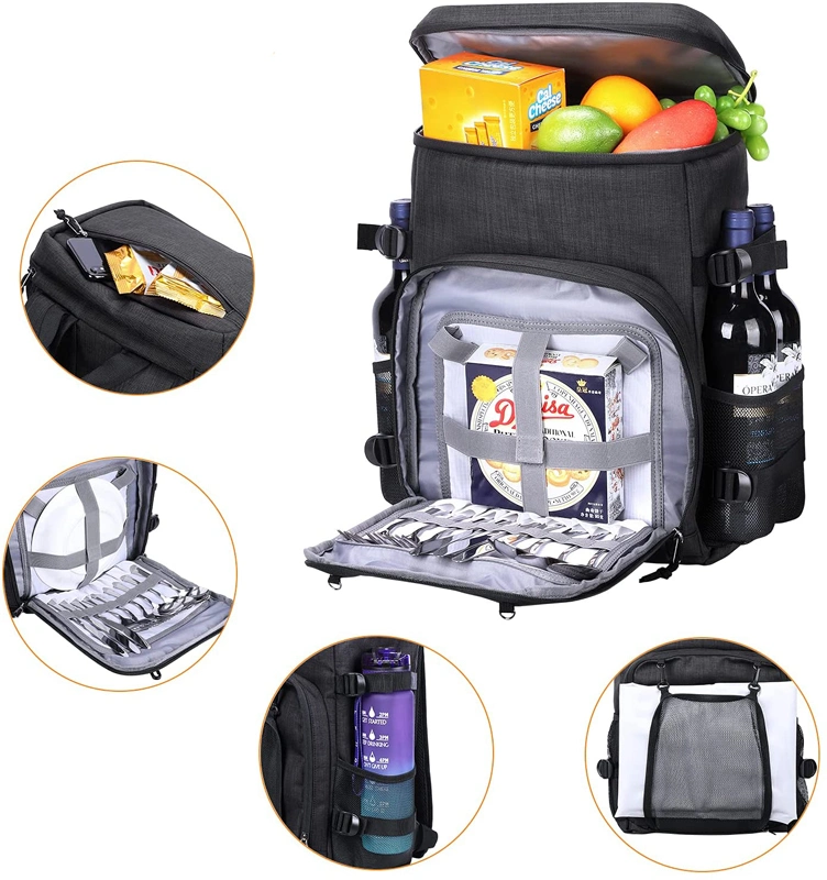 Leak-Proof Insulated Cooler Bag Lunch Bag Backpack 35 Cans