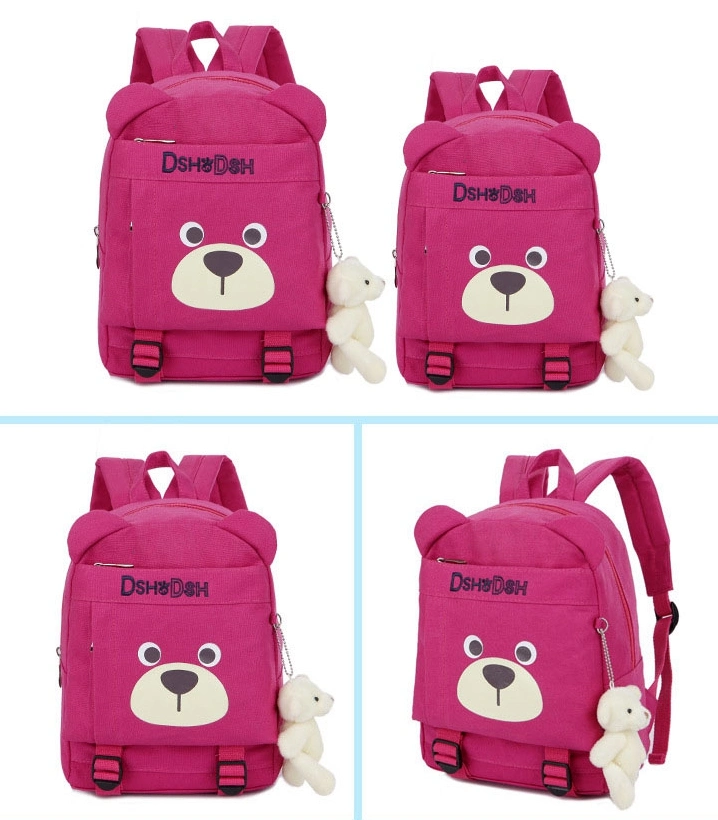 Light Weight Baby Backpack with Doll Cartoon Kids Bag Mini Backpack for Toddler