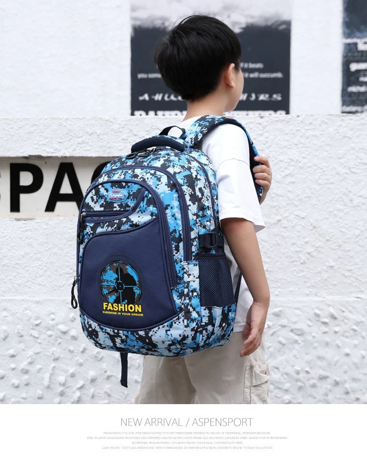 High Satisfaction Hot Sale Waterproof Lightweight Camouflage Color Backpack for Boys