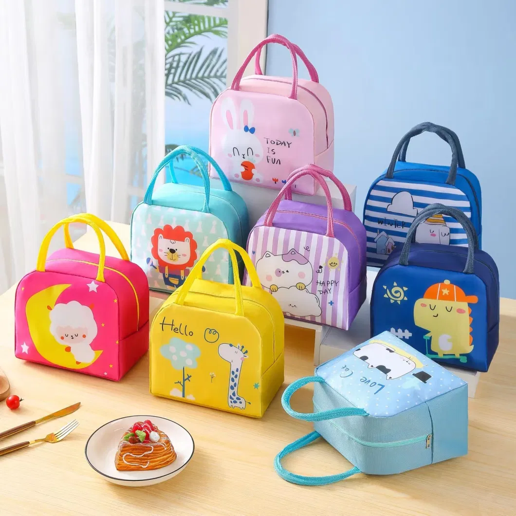 Aohea Insulated Lunch Bag for Kids Bento with Handle Lunch Bag Good Quality Leakproof Food Container Stainless Steel Bento Lunch Box Food Container