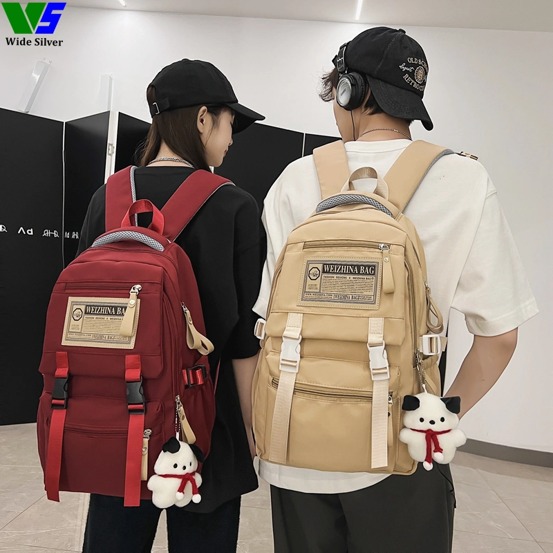 Wide Silver Factory Price Fashionable Youth Children Sublimation Schoolbag