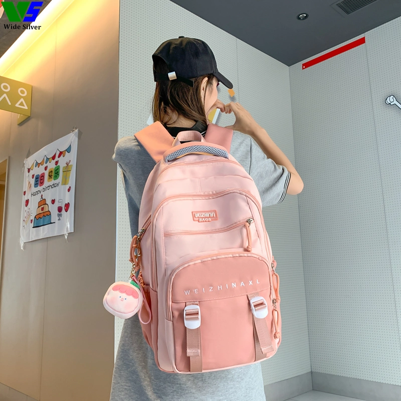 Wide Silver Markdown Sale Modern Novel Design Korean Backpack for Teens 2024