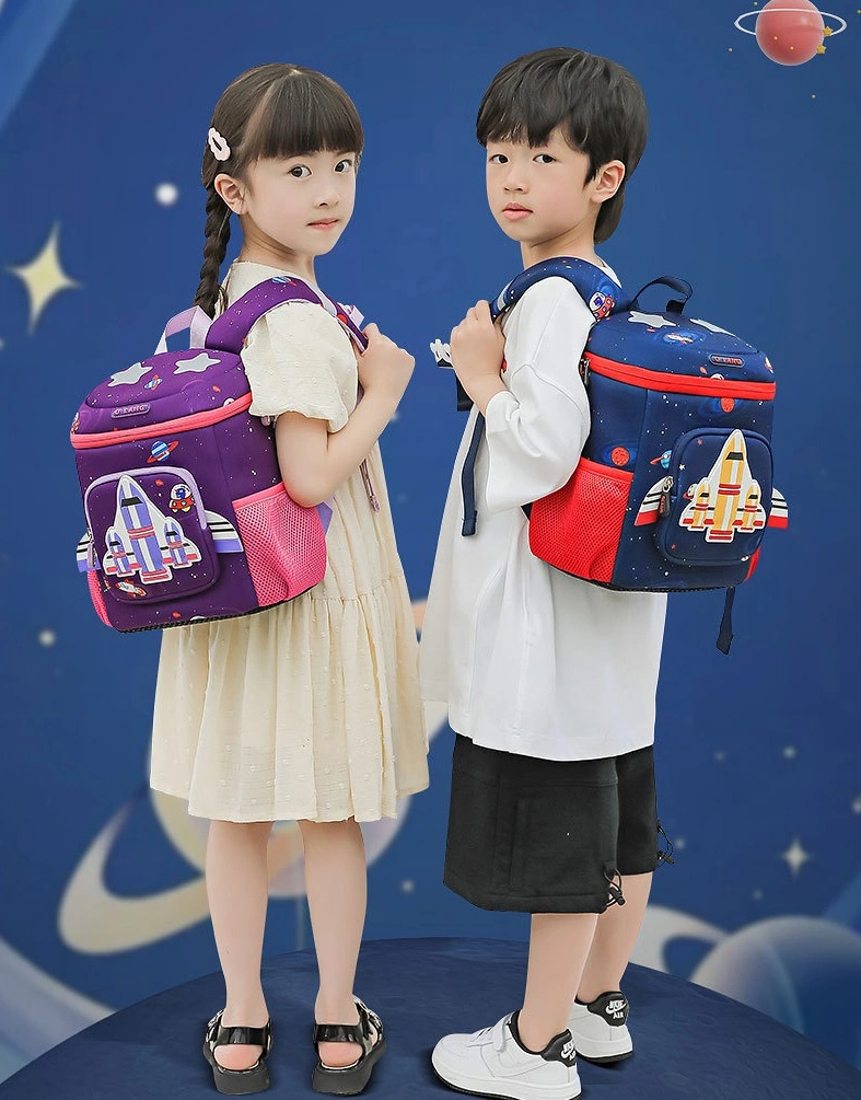 Kids Use Purple Navy Blue Backpack for Girls Boys Waterproof Eco-Friendly Material Baby Bag