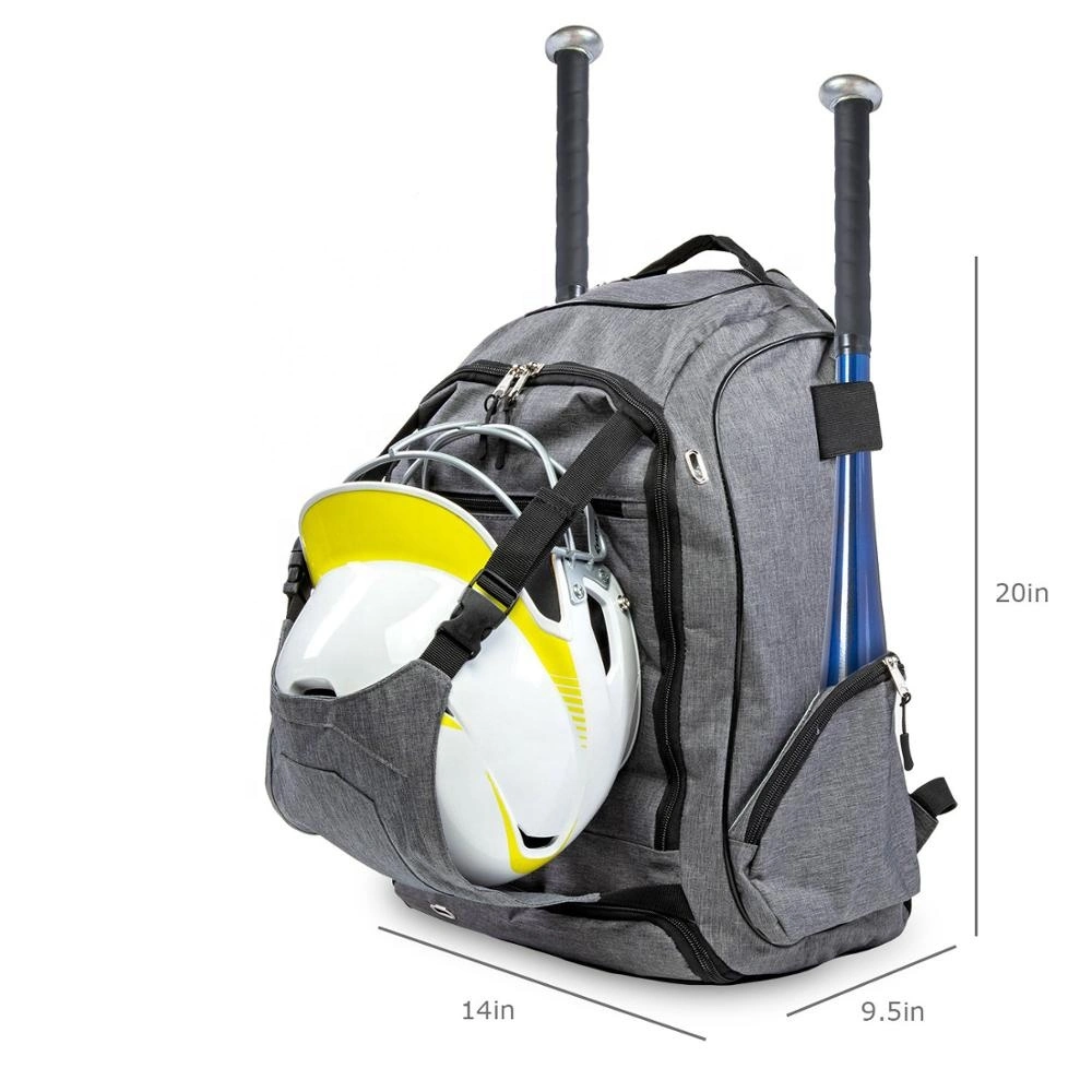 Baseball Gear Bag Equipment Backpack for Team Teens with Shoes Compartment Helmet Pocket