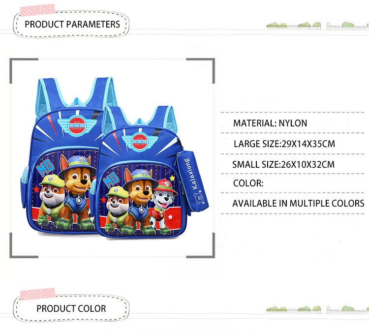 New Children&prime;s School Bag Wholesale Kindergarten Light Cartoon Backpack