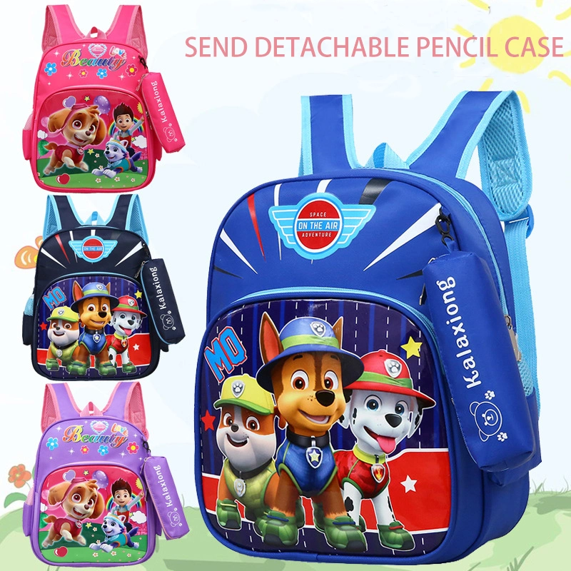 New Children&prime;s School Bag Wholesale Kindergarten Light Cartoon Backpack