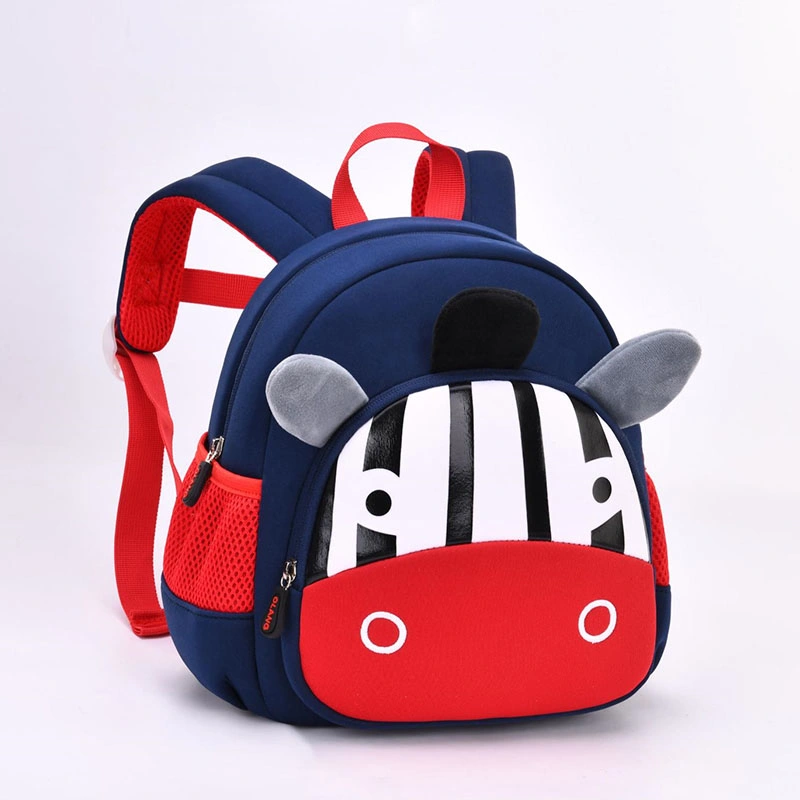 The Image of a Zebratoddler Backpack for Boys and Girls Small Cute Animal 3D Soft Neoprene Backpack