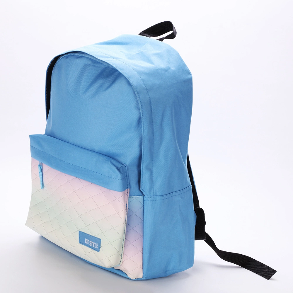 Yiwu Price OEM Multi-Colored Double Shoulders School 16 Inches Backpack Bag for Teenagers