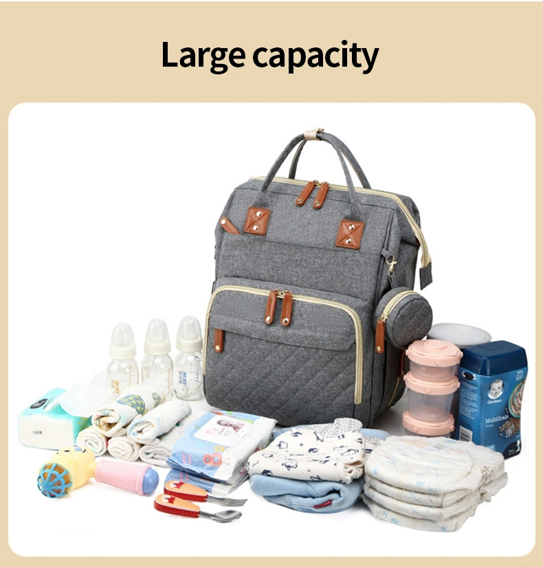 BSCI OEM Factory Custom Changing Pad Boys Girls 4 in 1 Kit Large Unisex Baby Bags Diaper Bag Backpack