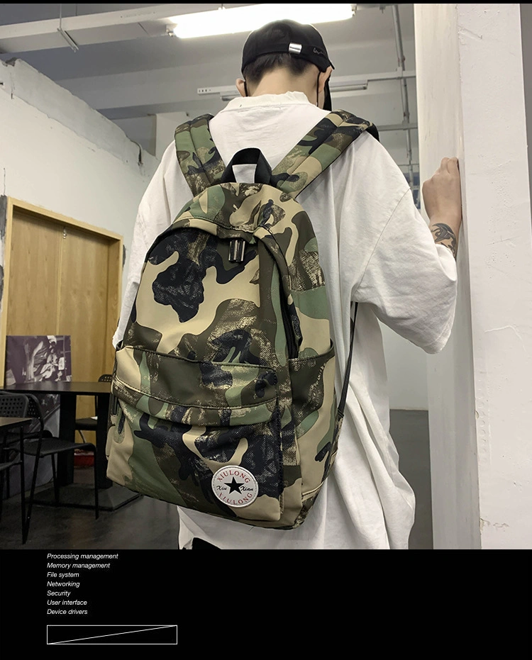 2023 New Fashion Junior High School High School University Student Nylon Casual Sports Backpacks