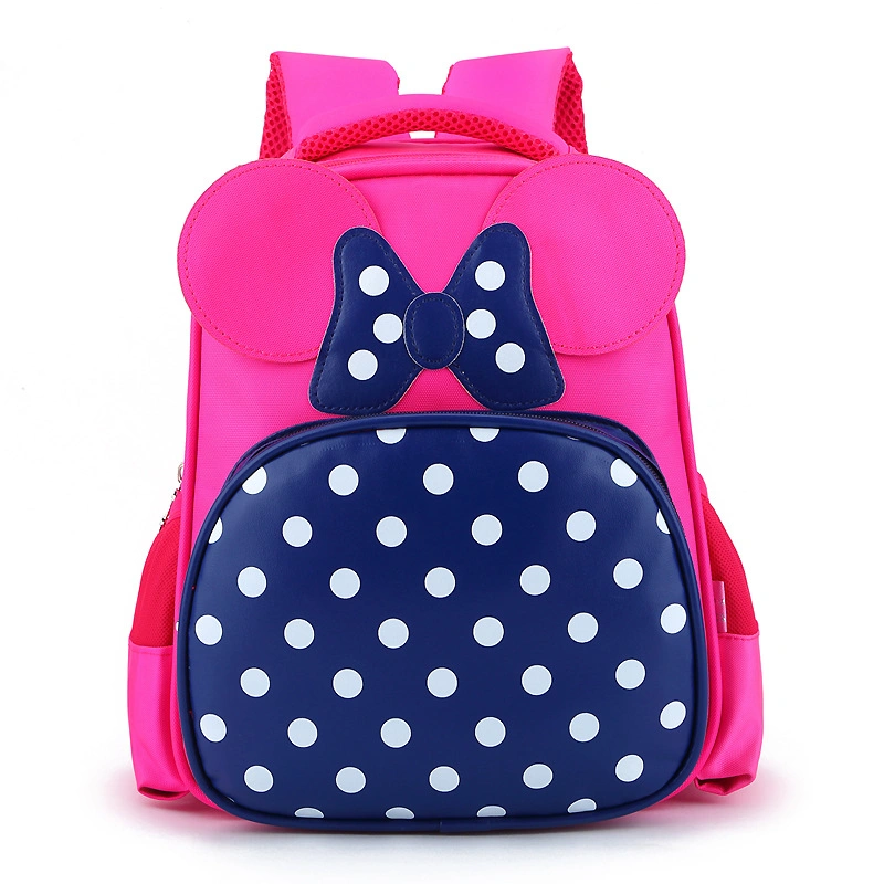 Waterproof Custom Student Backpack Cute Bowknot Book Backpack Children&prime;s Bag for Girl