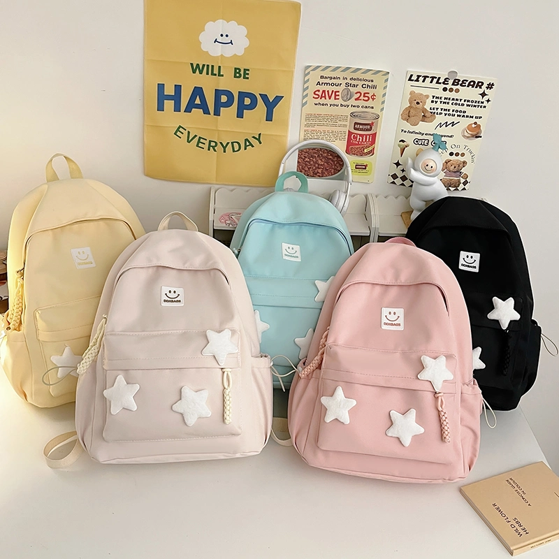 Schoolbags for Elementary School Girls, High School Students, and College Students, Simple and Versatile, Girly, Youthful, Treasure Backpacks