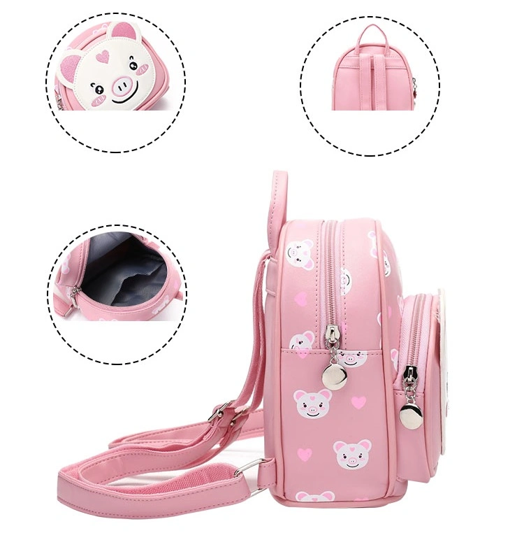 New Style Wholesales Cheap Funny 3D Mini Pig for Boys Kindergarten Backpacks Portable Waterproof for Kids School Bags