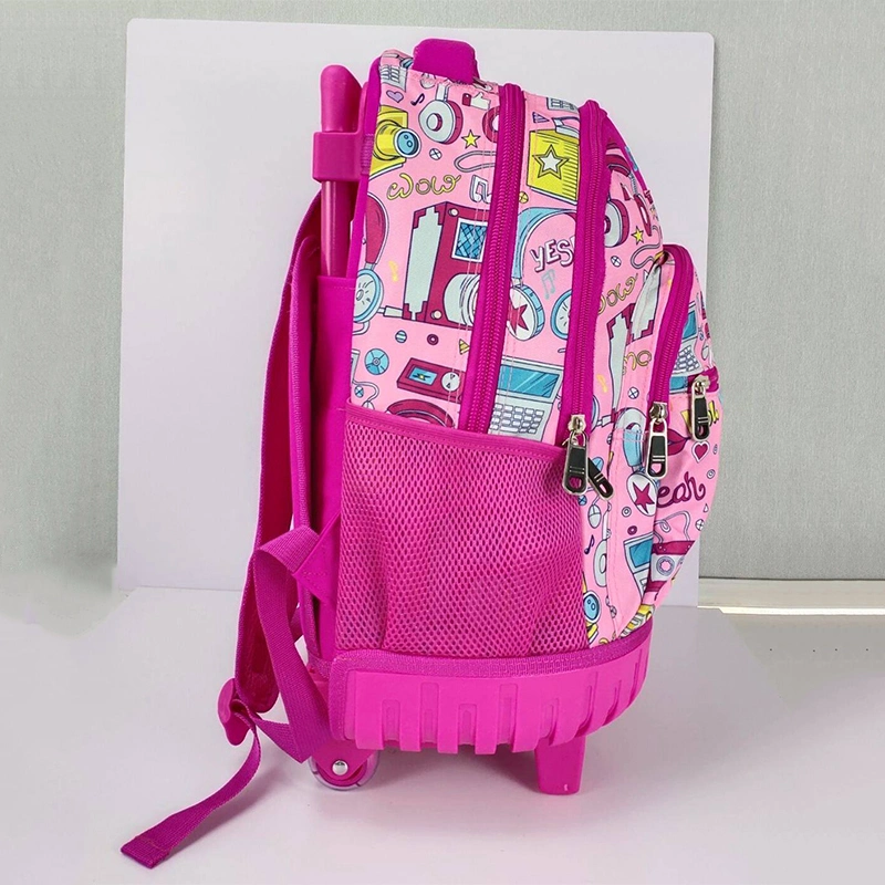 Wholesale Lightweight Kids Travel Trolley Bags with Lunch Bag Pencil Case Waterproof School Trolley Bag