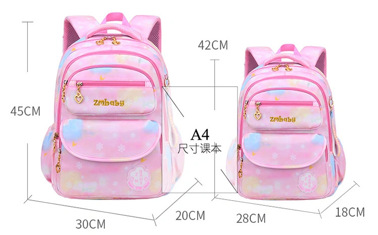 Big Capacity Cute Girls Double Shoulder Cartoon Students School Kids Children Backpack Schoolbag Pack Bag (CY5912)