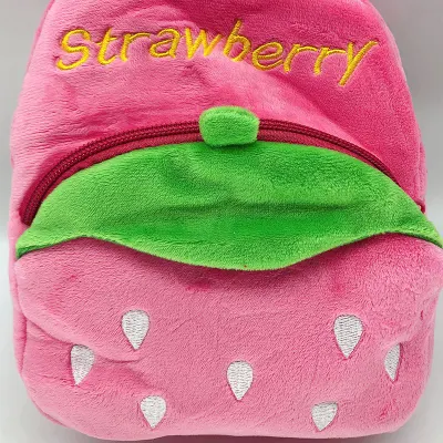 Rosa Strawberry Shape 23cm Cute Kids <a href='/bolsa/'>Bolsa</a> <a href='/mochila/'>Mochila</a> de felpa rellena Para la venta