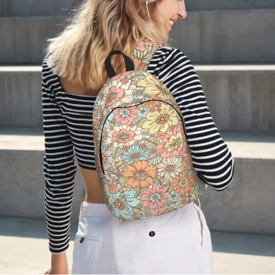 <a href='/mochila/'>Mochila</a> de flores coloridas para estudiantes de secundaria y secundaria