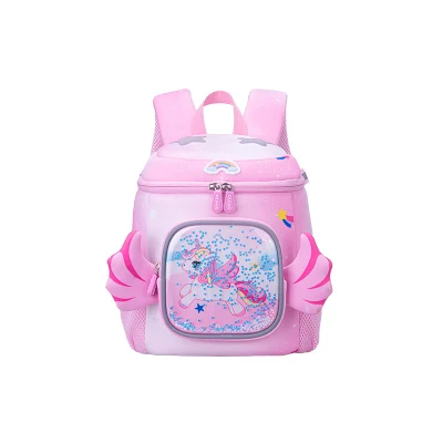 Diseño de nuevos niños Little Pony bolsas de la escuela jardín de infantes de la cuchara de gran capacidad de <a href='/mochila/'>Mochila</a> para niños