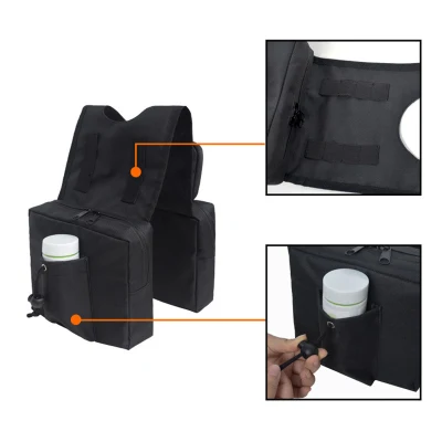 <a href='/bolsa/'>Bolsa</a> de asiento impermeable 600D Oxford Cloth ATV Bolsa de montura con/ Funda de almacenamiento para el tanque de bolsillo del teléfono y soporte de copa aislado Bl13184