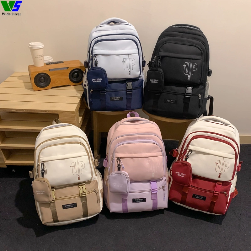 Wide Silver Hot Sale New Design Fashion Trend Backpack Girl Daily 2023