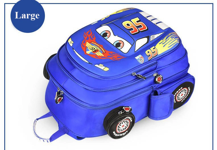 Lightweight 3D Car Nylon Children&prime;s Schoolbag Kindergarten Baby Car Style Boy&prime;s School Backpack