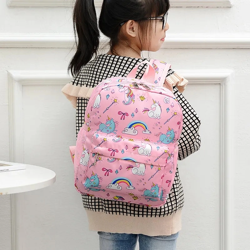 Wholesale Kindergarten Student School Bag Children Girls Cute Unicorn Schoolbag Backpack