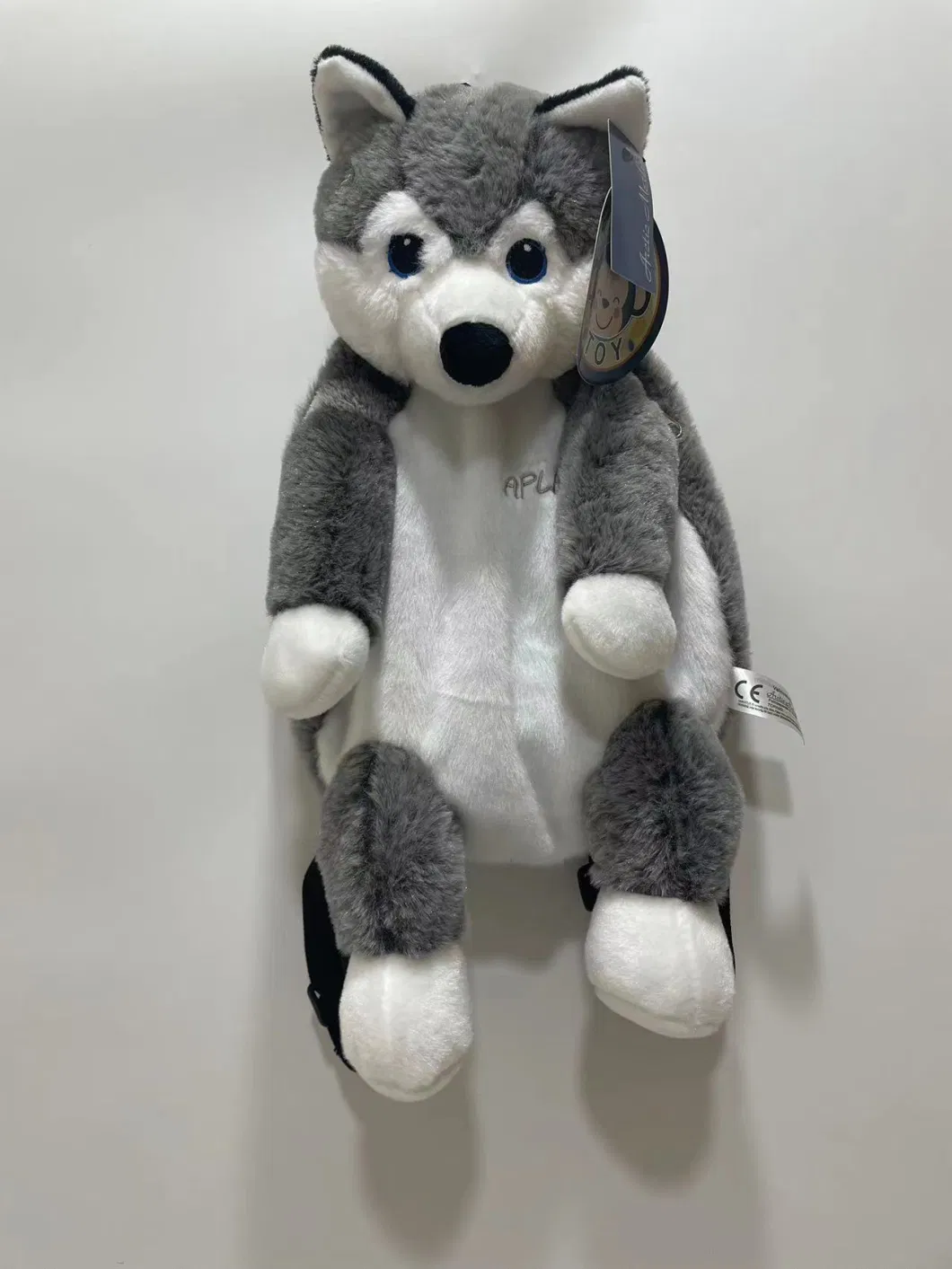 Wolf Dog Plush Backpack 45cm for Children Funny Animal Travel/School Backpack