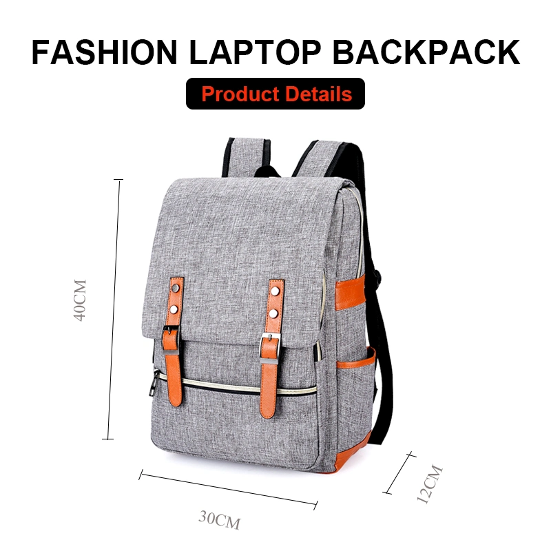 15.6 Inch Laptop School Backpack Travel Bag Casual Men Women&prime;s Backpacks