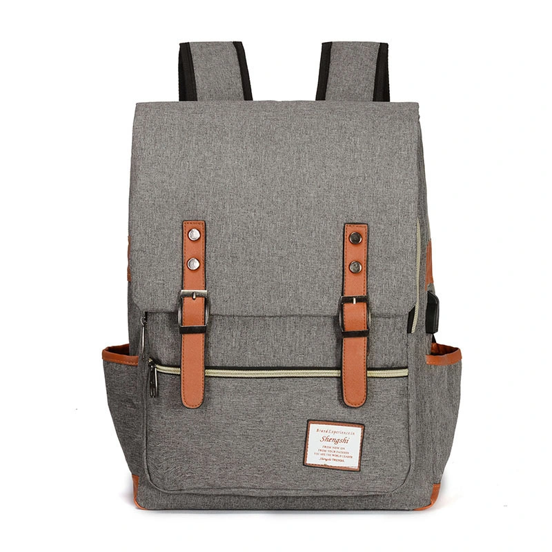 Male Bag Trend Backpack Men&prime;s Casual Hipster Commuter Computer Backpack High School Junior High School Students Backpack