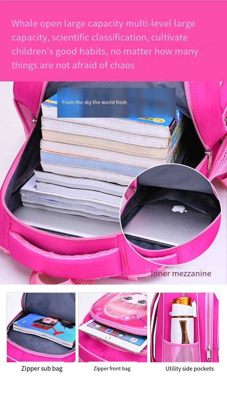 Color Cartoon Cute New School Bags Wholesale Boys and Girls Backpack