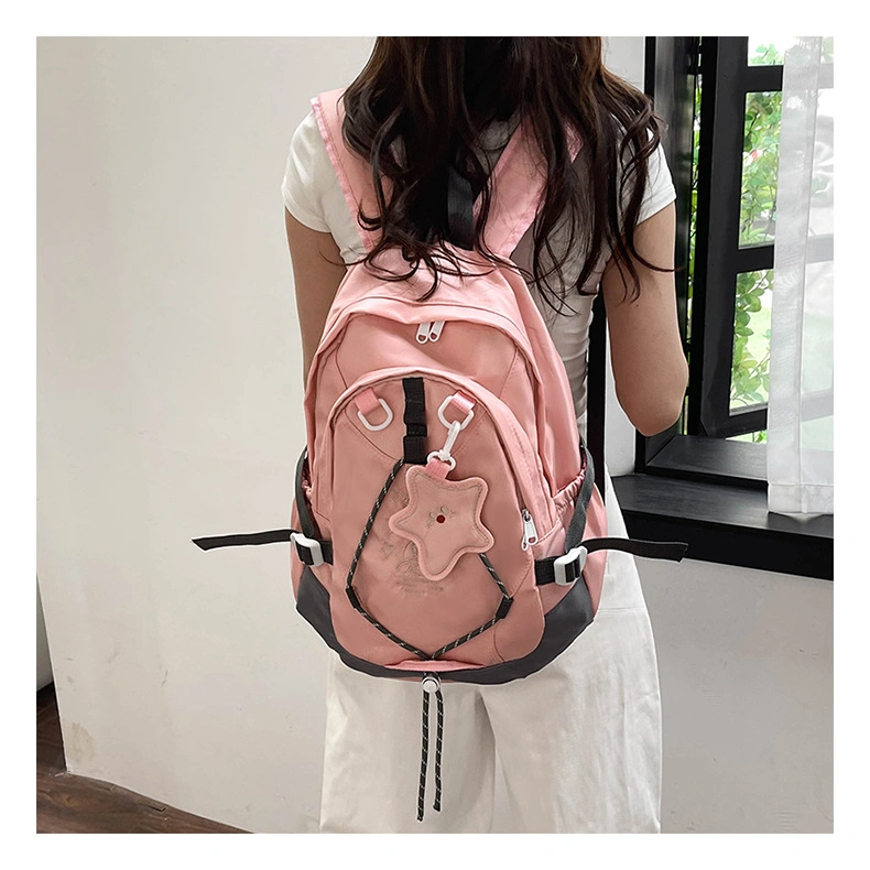 Hot Selling Polyester Cute High Qualitycollege High School Backpack for Teenager Student