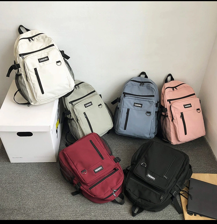 Junior High School Students Backpack Nylon Waterproof Backpack Male Wholesale