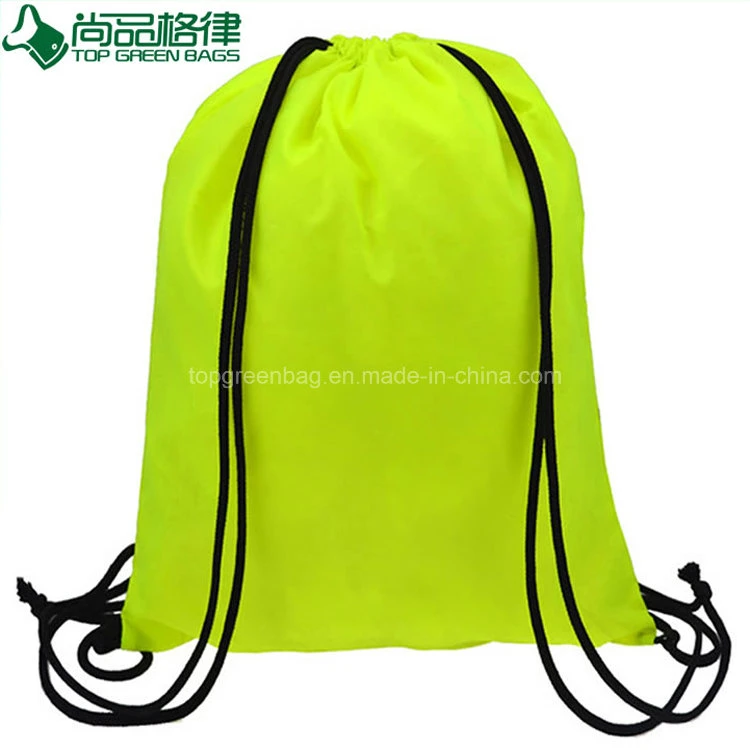 Custom Polyester Draw String Bag Knapsack Drawstring Backpacks Sports Bags